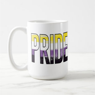 Nichtbinäres Stolz-Wort Kaffeetasse