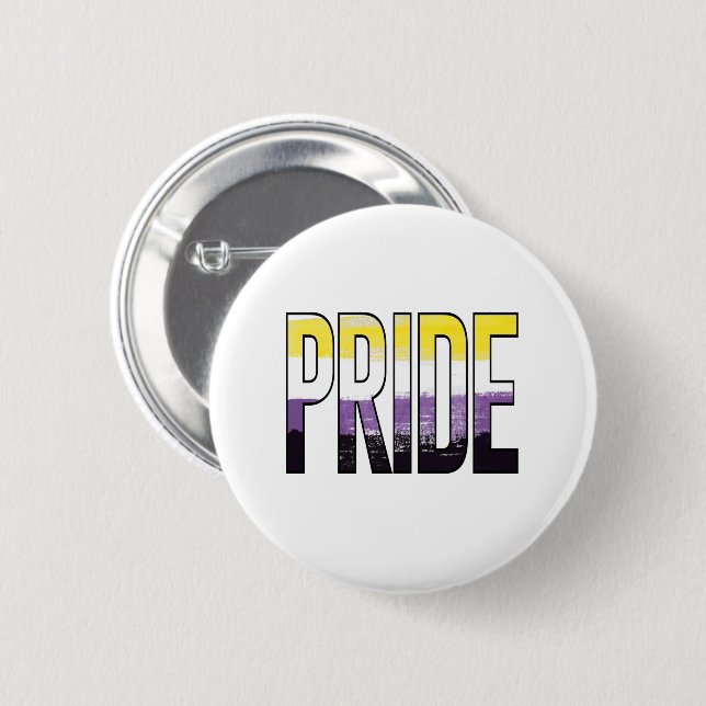 Nichtbinärwort Button (Vorne & Hinten)