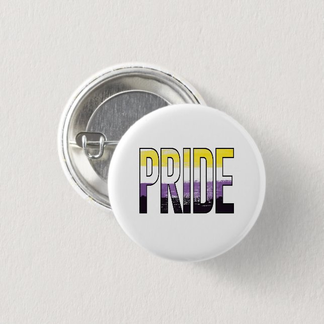 Nichtbinärwort Button (Vorne & Hinten)