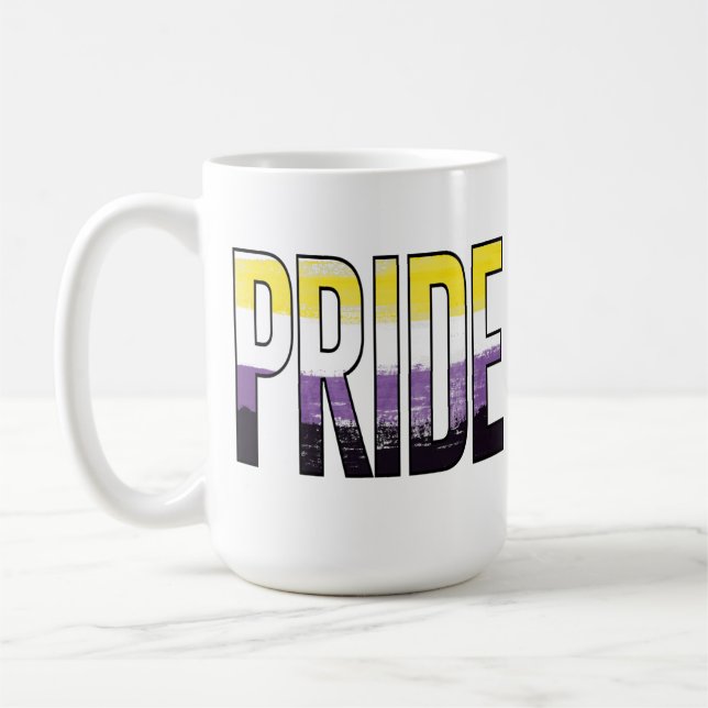 Nichtbinärwort Kaffeetasse (Links)