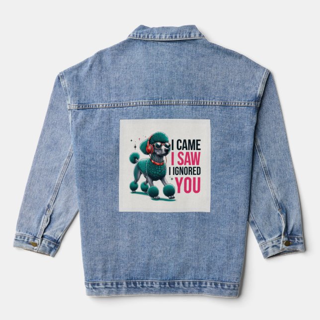 Nichtchalante Scheidung Jeansjacke (Rückseite)