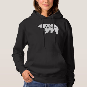 Nichte Bärenblume Grenze Rosa Blume Niedliche Fami Hoodie