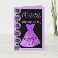 NICHTE Blumen-Mädchen-Einladungs-LILA Kleid