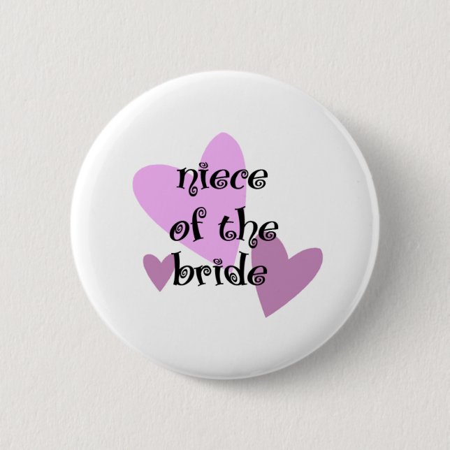 Nichte der Braut Button (Vorderseite)