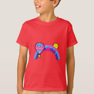 Nichte der Nr.-eine mit Ballon und Regenbogen T-Shirt