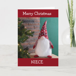 **Nichte** FROHES WEIHNACHTSFEST VON GARTNZWERG-WE Feiertagskarte