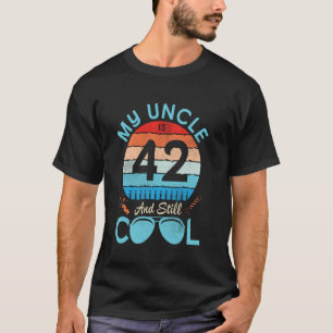 Nichte Neffe Geburtstag Mein Onkel ist 42 Jahre al T-Shirt