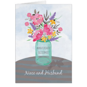 Nichte und Schwager Hochzeitstag Segensglasvase
