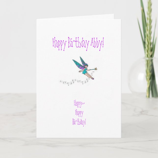 Nichten-Geburtstags-Karte Karte (Vorderseite)