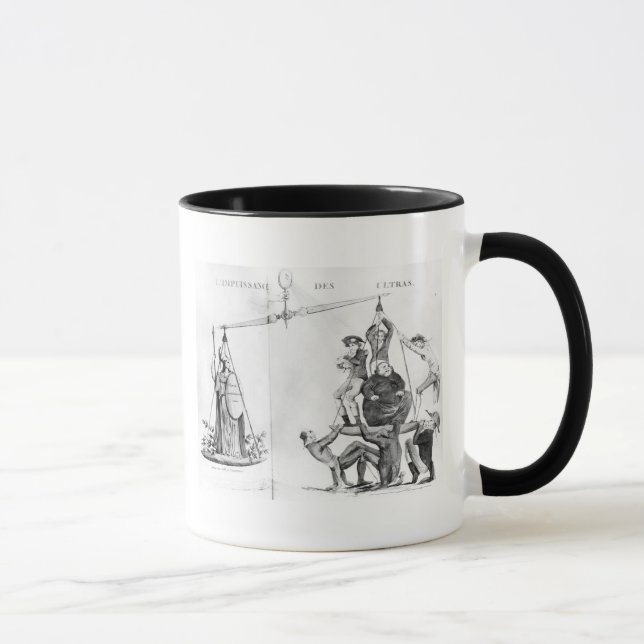Nichtige Bemühungen des Ultras, 1819 Tasse (Rechts)