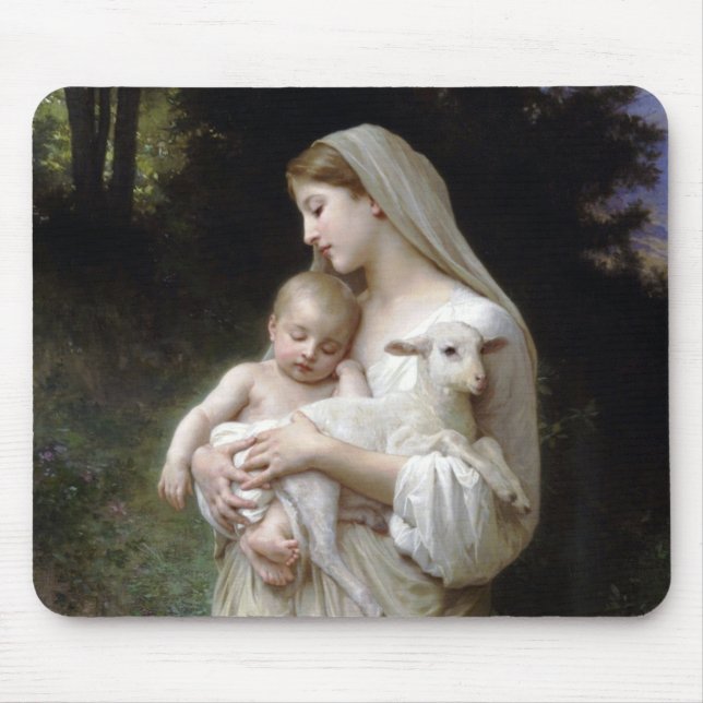 Nichtigkeit (Madonna und Kind), Bouguereau Mousepad (Vorne)