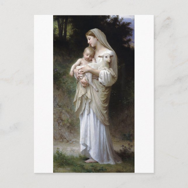 Nichtigkeit (Madonna und Kind), Bouguereau Postkarte (Vorderseite)