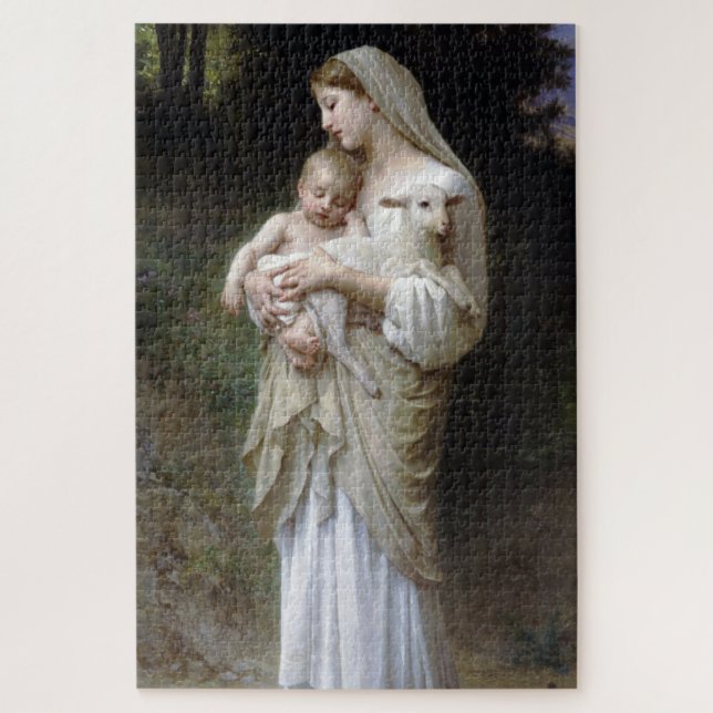 Nichtigkeit (Madonna und Kind), Bouguereau Puzzle (Vertikal)