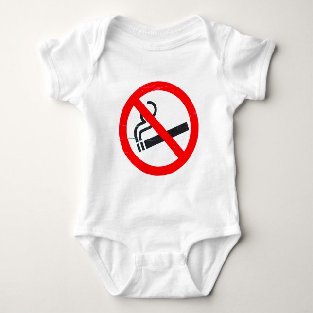 Nichtraucher Baby Strampler (Vorderseite)