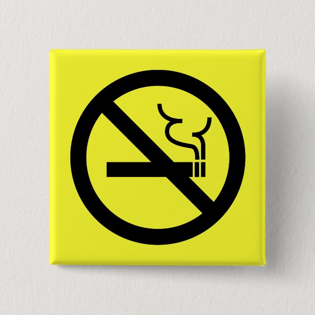 Nichtrauchersymbol Button (Vorderseite)