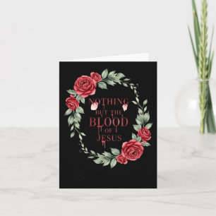 Nichts als Blut Jesus Christliches Bibelvers Karte