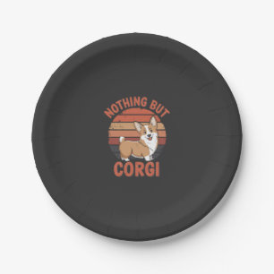 Nichts als Corgi Pappteller