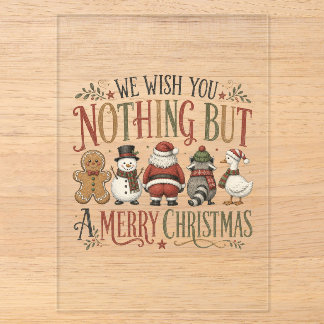 Nichts als ein frohes Weihnachten Acryleinladungen