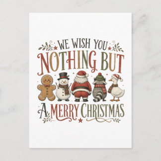 Nichts als ein frohes Weihnachten Einladungspostkarte