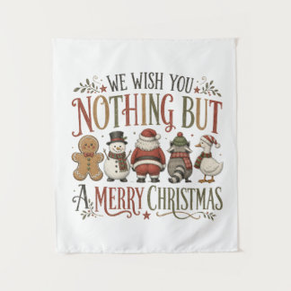Nichts als ein frohes Weihnachten Wandteppich