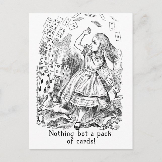 Nichts als ein Kartenspiel! Postkarte (Vorderseite)