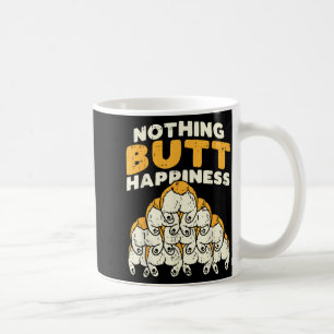 Nichts als Glück Lustiger walisischer Corgi-Hund H Kaffeetasse