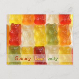 nichts als gummiartige Bären Postkarte