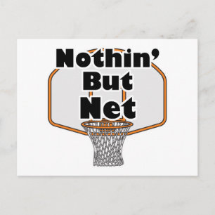 Nichts als Netz Basketballkorb Postkarte