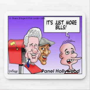 "Nichts als Rechnungen" Lustige Cartoon-Geschenke Mousepad