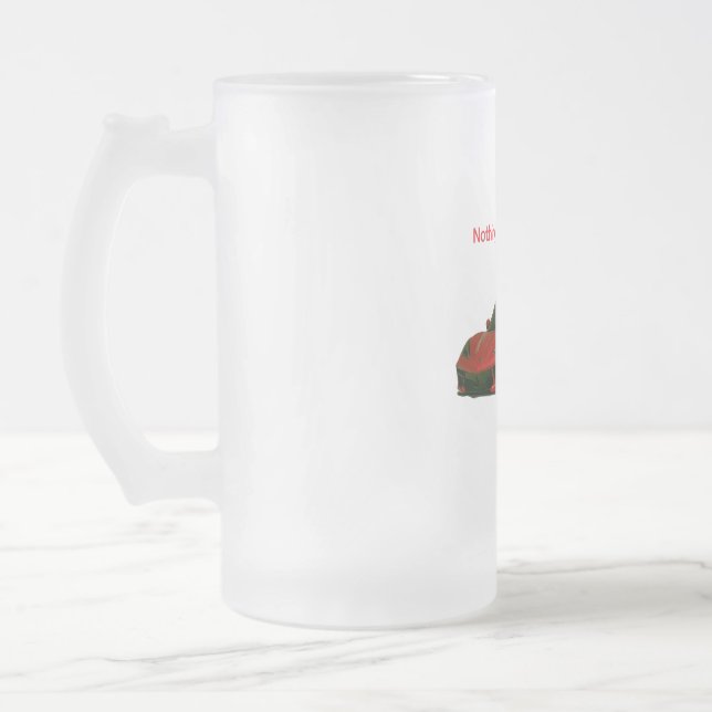 Nichts als Stachelrochen Mattglas Bierglas (Links)