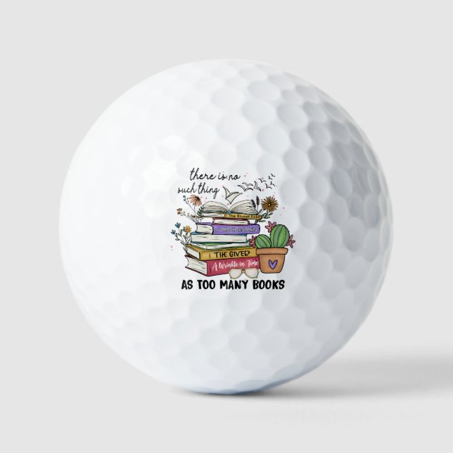Nichts als zu viele Bücher Golfball (Vorderseite)