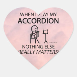 Nichts anderes zählt Accordion Heart Sticker