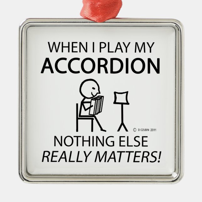 Nichts anderes zählt Accordion Ornament Aus Metall (Vorne)