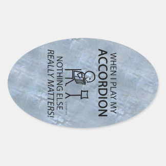 Nichts anderes zählt Accordion Oval Sticker