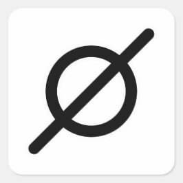 Nichts Atheist Quadratischer Aufkleber