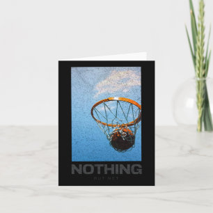 Nichts außer Net Basketball Minimalistisch Hoop Sk Karte