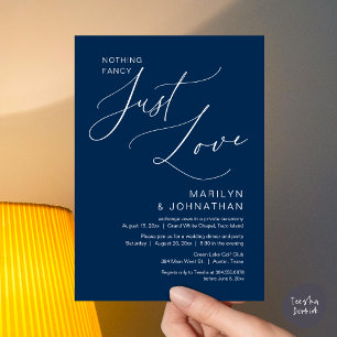 Nichts Besonderes, einfach Liebe, Hochzeits-Dinner Einladung