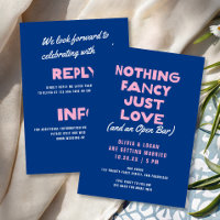 Nichts Besonderes Fett Moderne Blaue Rosa Hochzeit