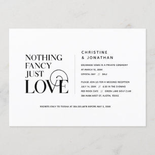 Nichts Besonderes, nur Liebe, Elegant Schwarz, Elo Einladung