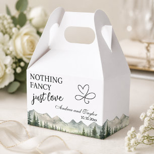 Nichts Besonderes, nur Liebe Elegante Hochzeit Geschenkschachtel