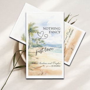 Nichts Besonderes, nur Liebe Elegante Hochzeit Serviette