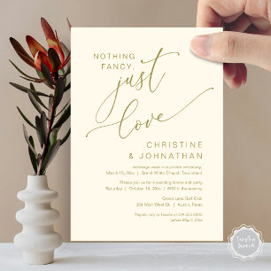 Nichts Besonderes, nur Liebe, Flitterwochen-Dinner Einladung
