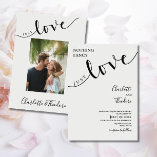 Nichts Besonderes, nur Liebe, Hochzeit, Schrift, E Einladung
