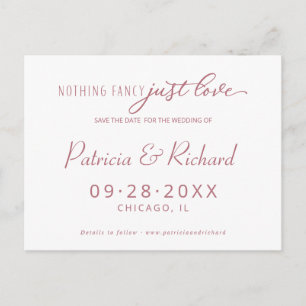 Nichts Besonderes, nur Liebe Hochzeit Termin vorme Postkarte
