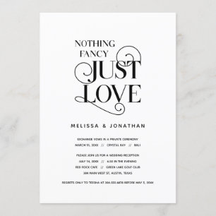 Nichts Besonderes, nur Liebe, Klassisches Schwarz, Einladung
