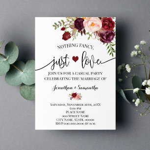 Nichts Besonderes, nur Liebe Marsala-Elopement-Ein Save The Date