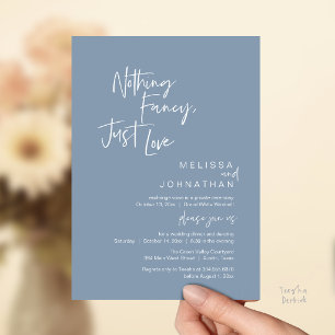 Nichts Besonderes, Nur Liebe, Moderne Hochzeitsdin Einladung
