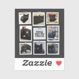 Nichts Besseres als eine schwarze Katze Aufkleber
