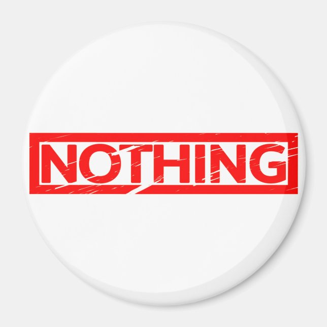 Nichts Briefmarke Magnet (Vorne)