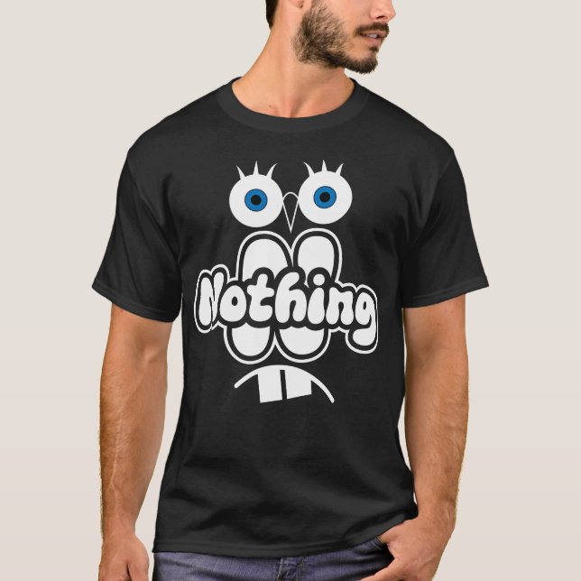 Nichts Cartoon Design T-Shirt (Vorderseite)